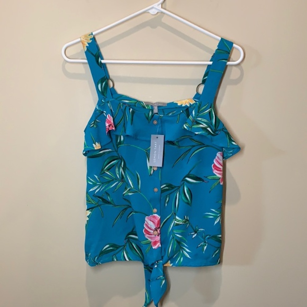 Ladies button down strappy top